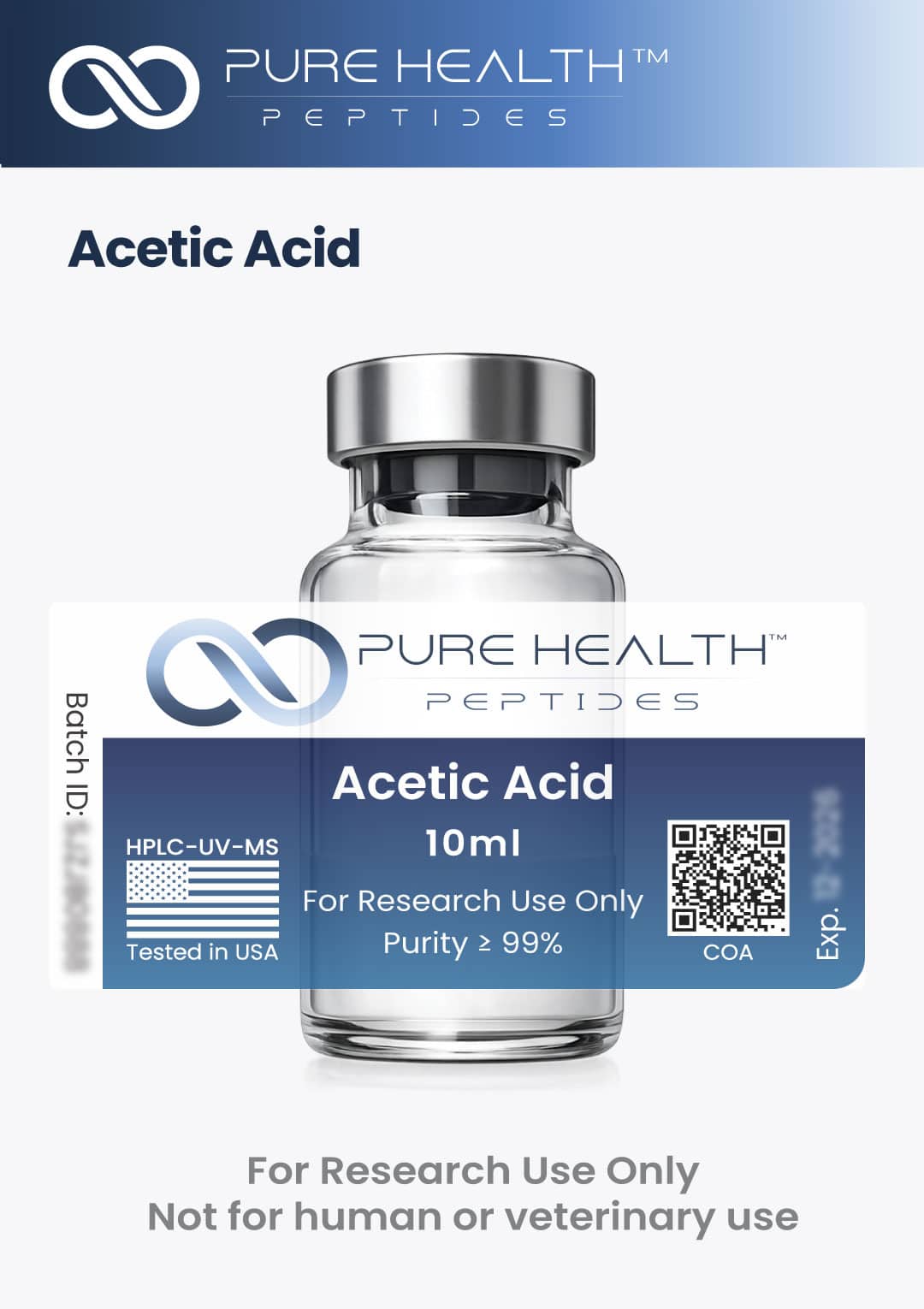 Acetic Acid - Pure Health Peptides Acetic Acid